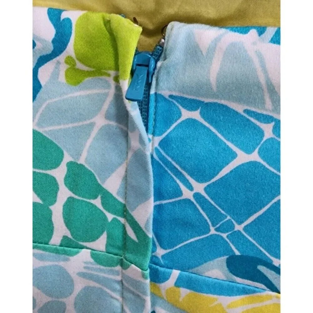 LILLY PULITZER Crystal Beaded Strapless‎ Faux Wrap Pleated Dress Lagoon Green 2 - Picture 8 of 13